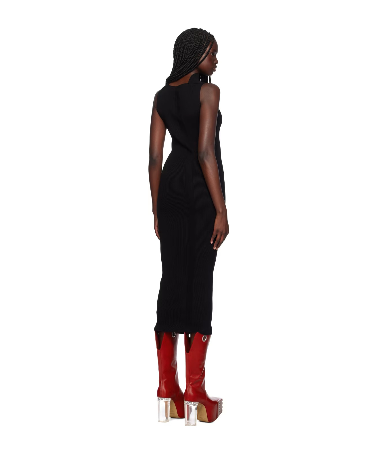 Rick Owens Sl Babel Maxi Dress In Black