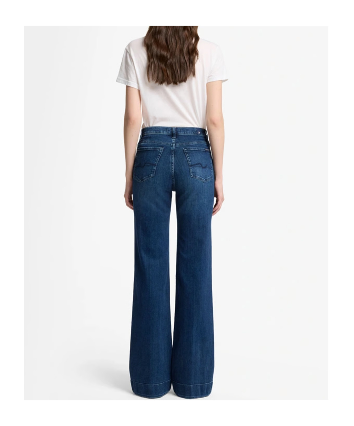 7 For All Mankind Modern Dojo High-rise Almost Love Flare Trouser Jean In Blue