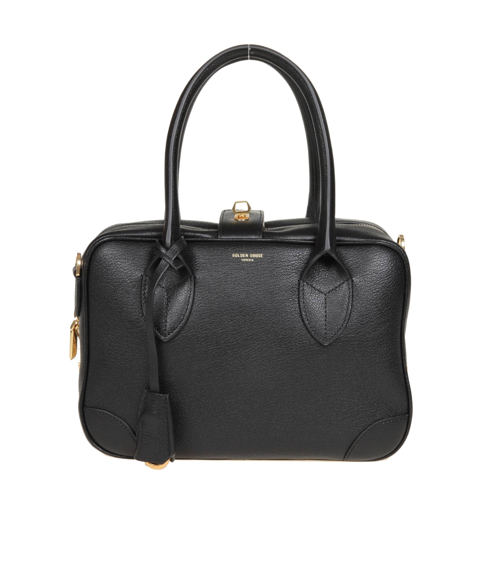 Golden Goose Deluxe Brand Logo Printed Tote Bag In Black