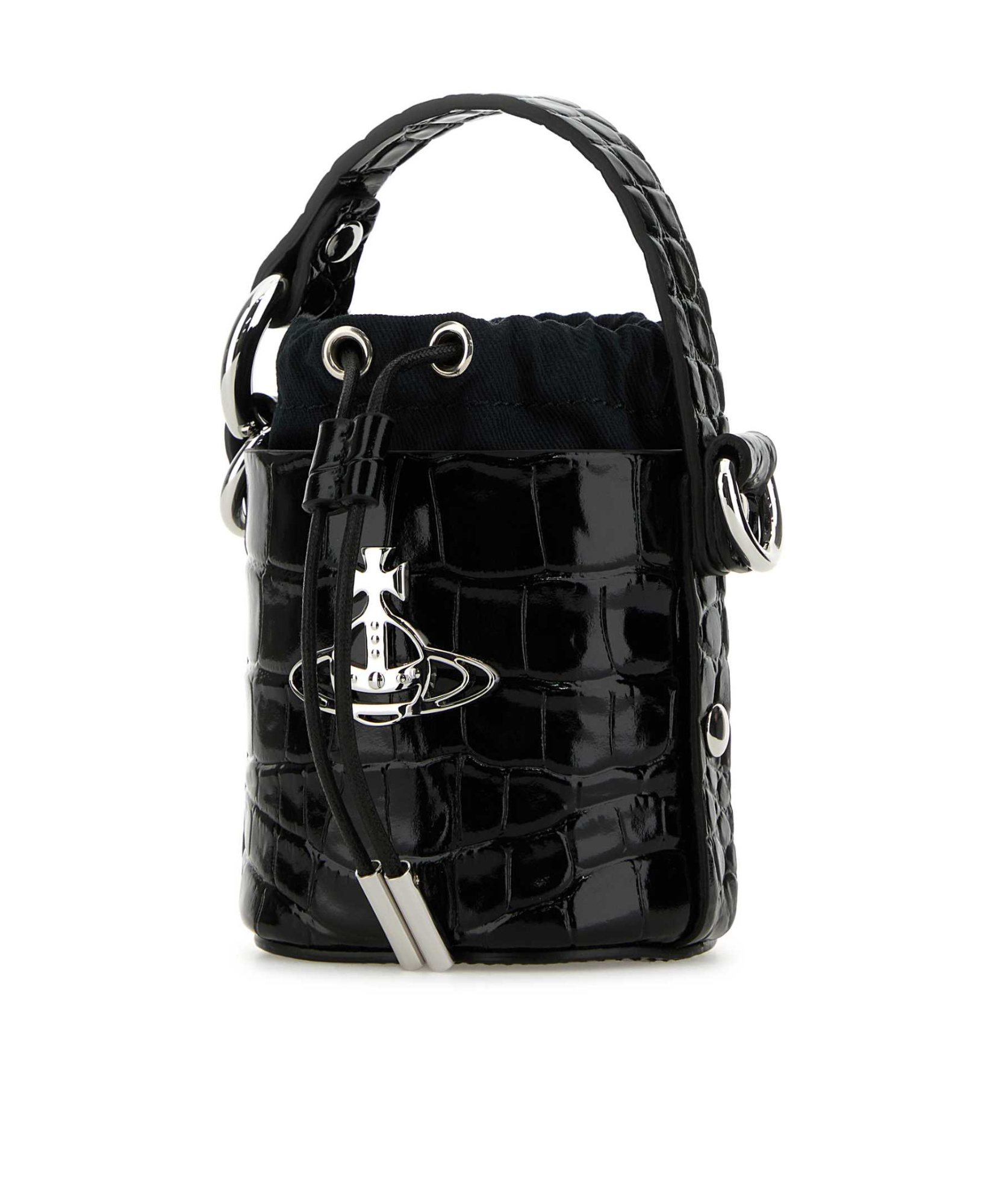 Vivienne Westwood Mini Daisy Bucket Bag In Black