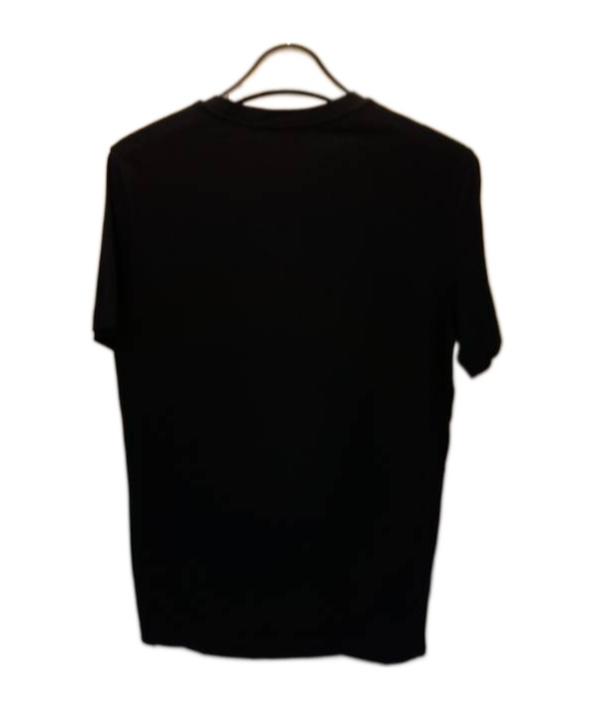 Ea7 Logo Round Collar Short-sleeved T-shirt In Black