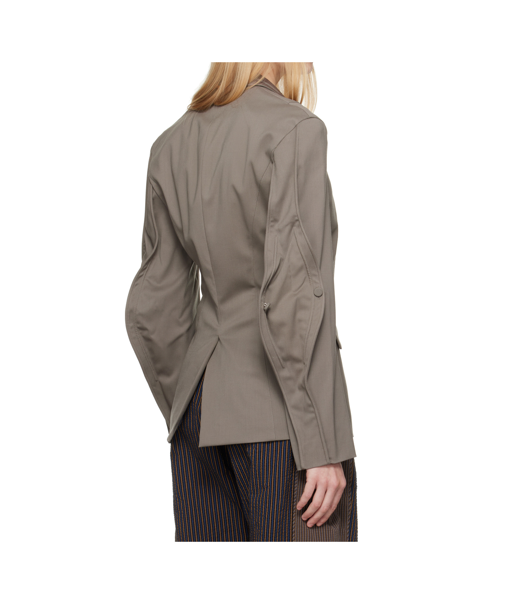 Kiko Kostadinov Gray Seneca Tailored Blazer In Gray