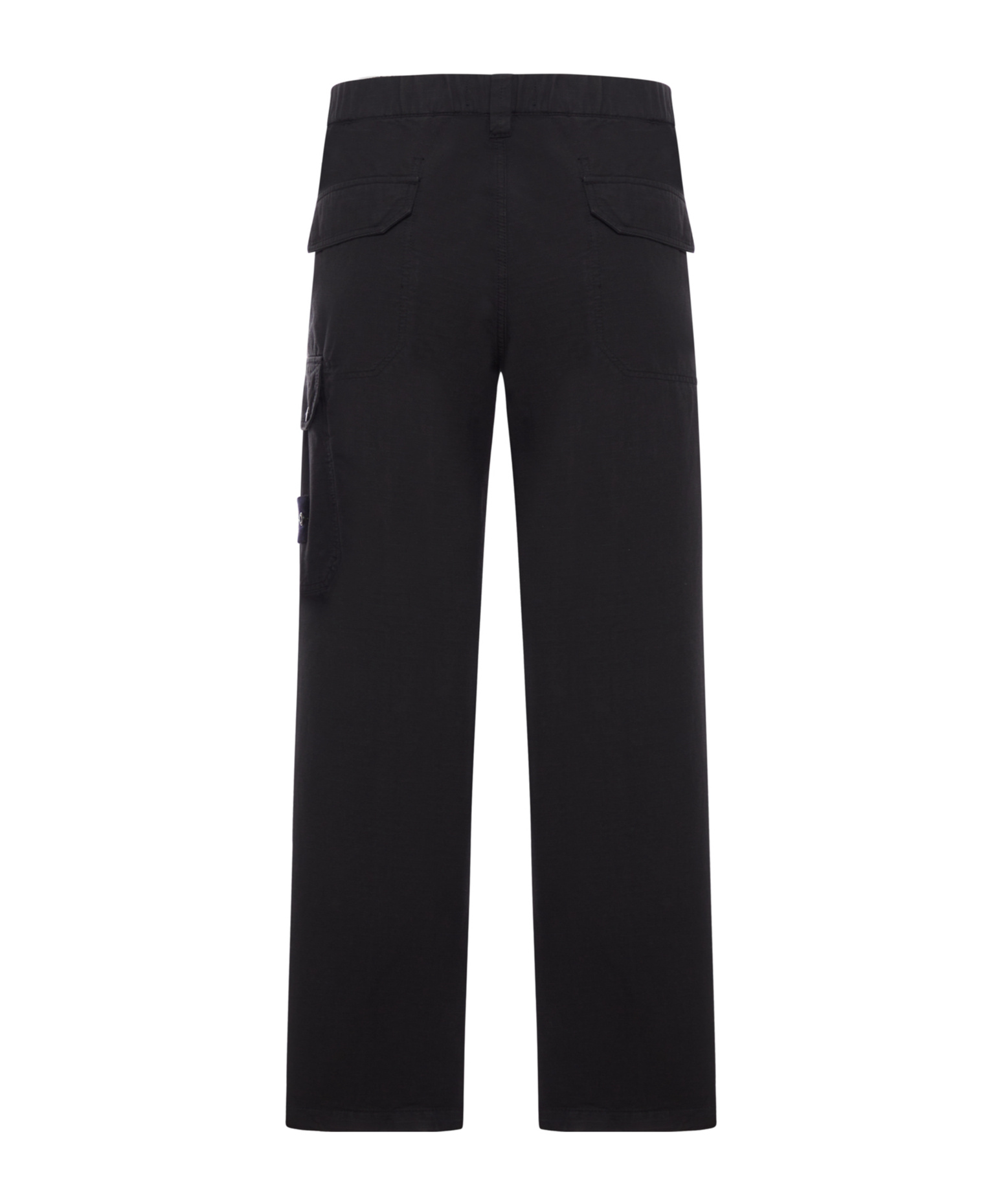 Stone Island Cotton Cargo Trousers Clothing In Black