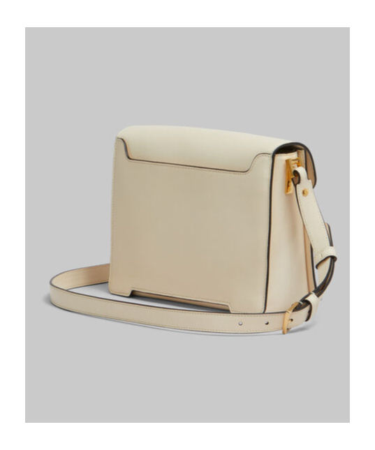 Marni Womens Shell Trunkaroo Branded-hardware Leather Shoulder Bag In Nude