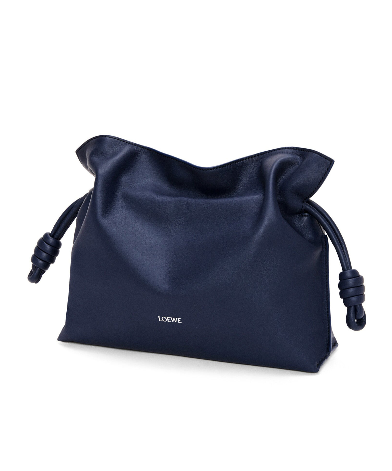 Loewe Medium Flamenco Clutch Bag In Blue