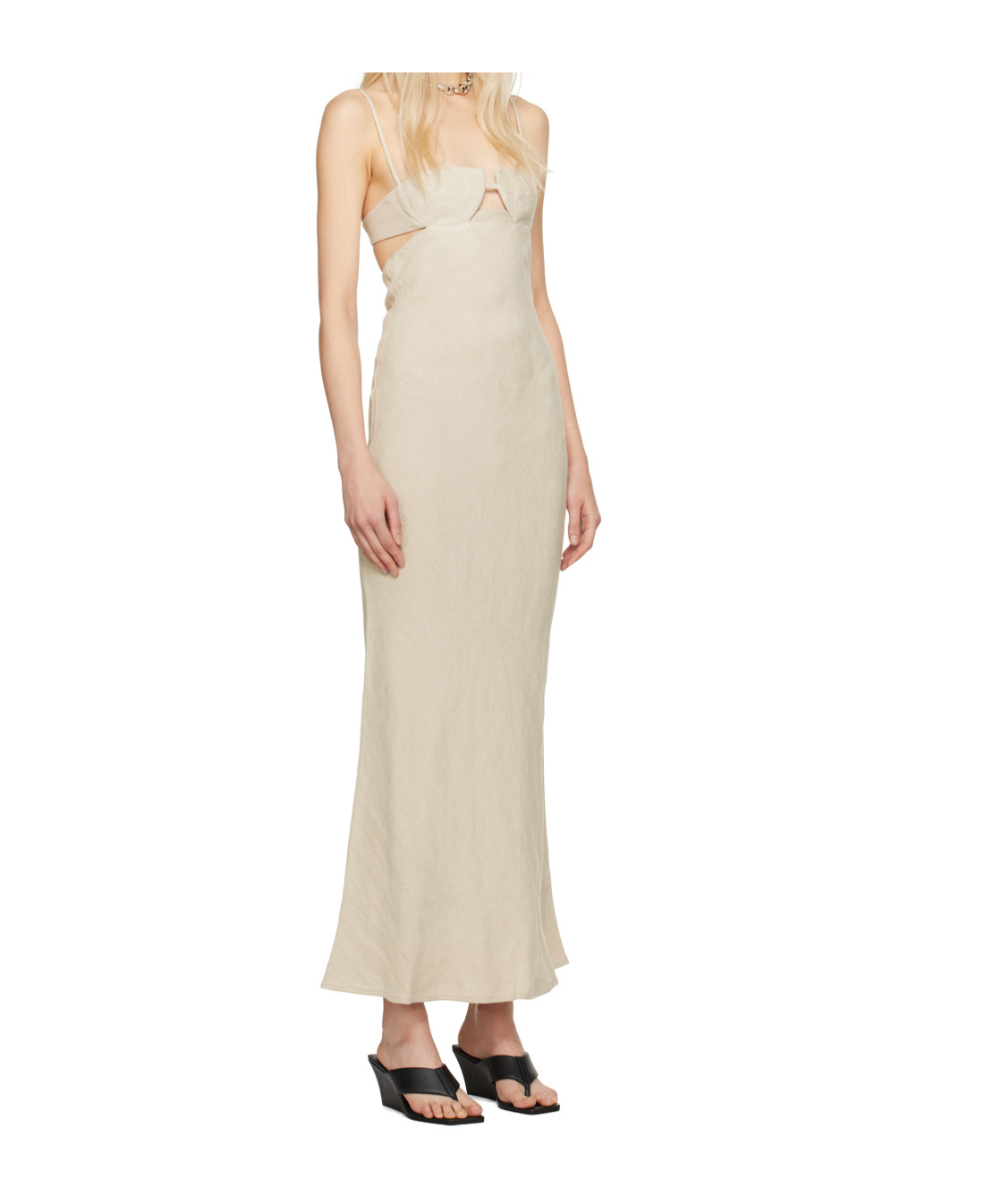 St Agni Beige Resort Maxi Dress In Neutral