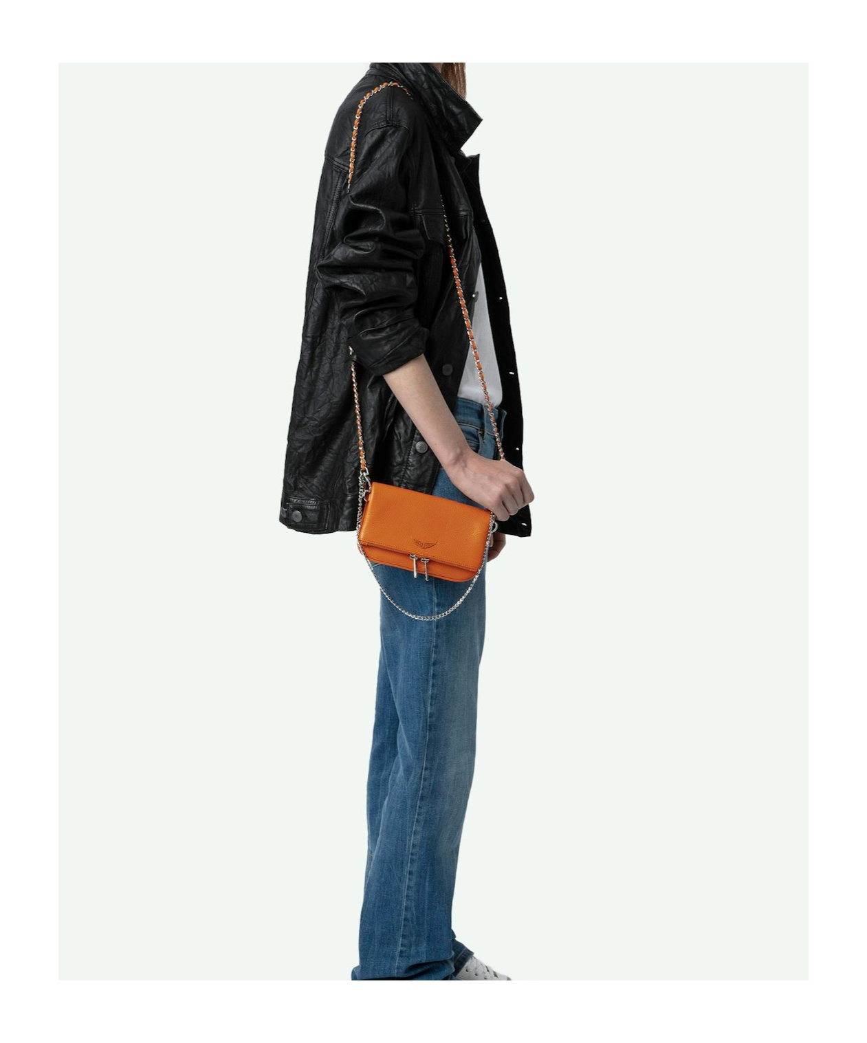 Zadig & Voltaire Rock Nano Shoulder Bag In Brown