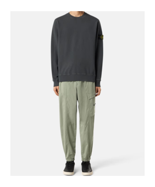 Stone Island Compass-badge Sweatshirt In Black