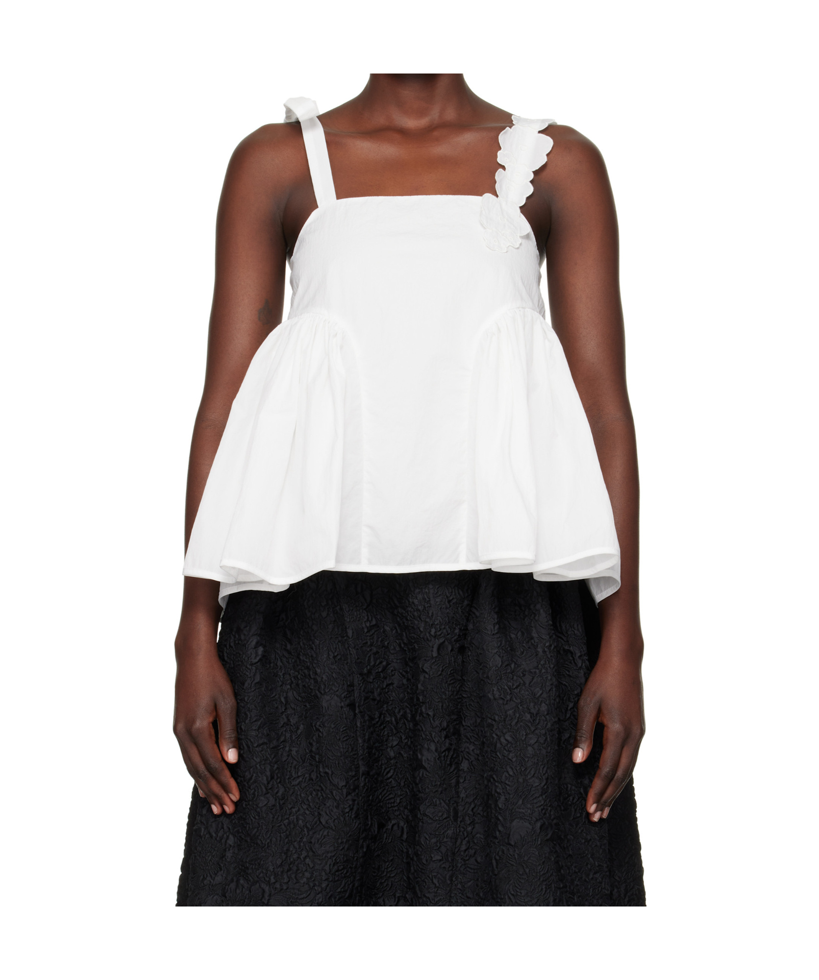 Cecilie Bahnsen Onyx Tank Top In White