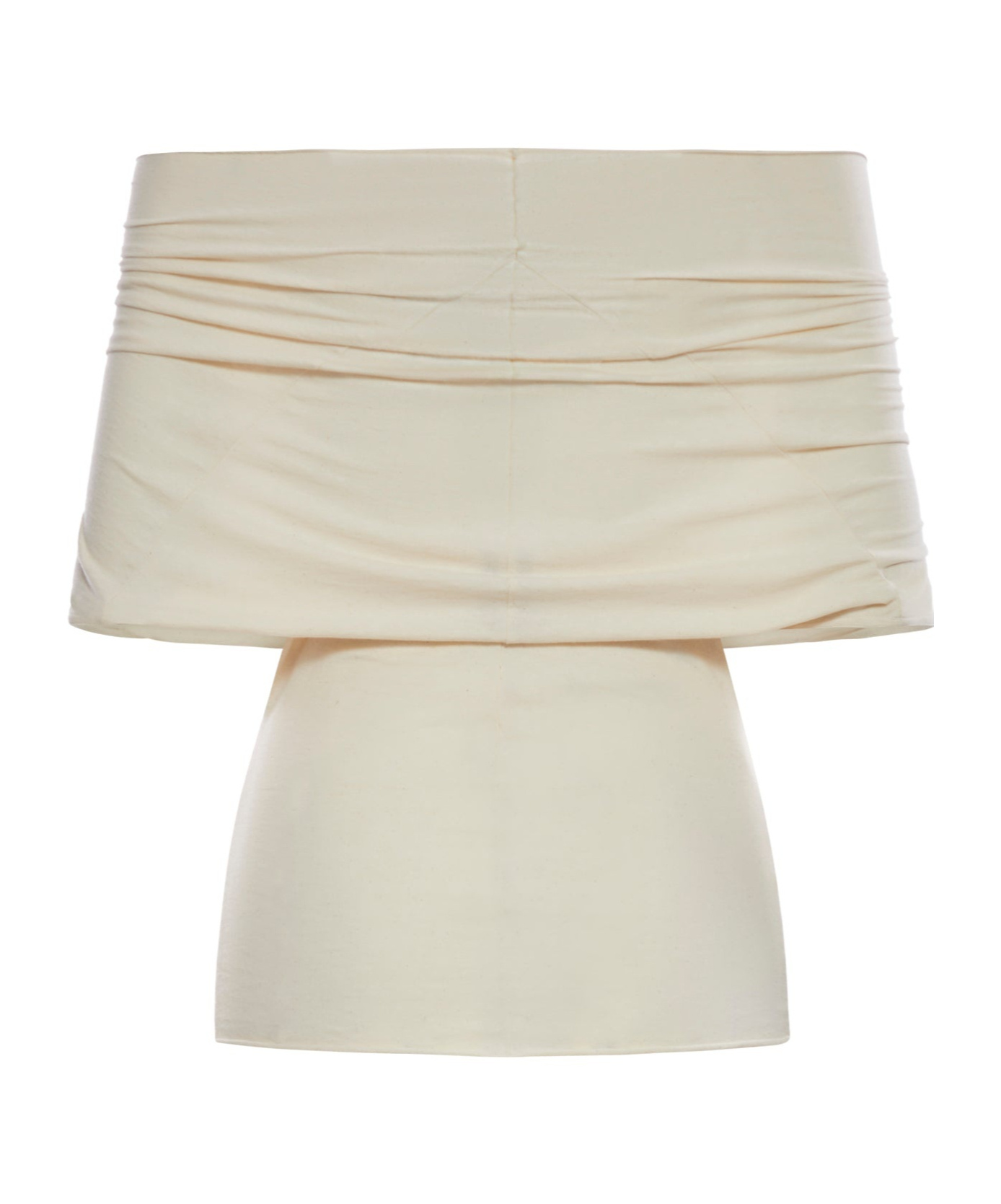 Rick Owens Women Cotton Sweater With Boat Neck In Nude