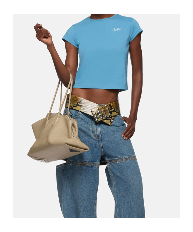 Attico T-shirt Blue In Blue