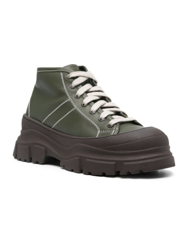 Sofie D'hoore Round-head Sneakers In Green
