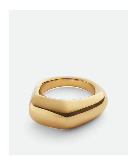 Bottega Veneta Kleiner Fin Ring In Golden