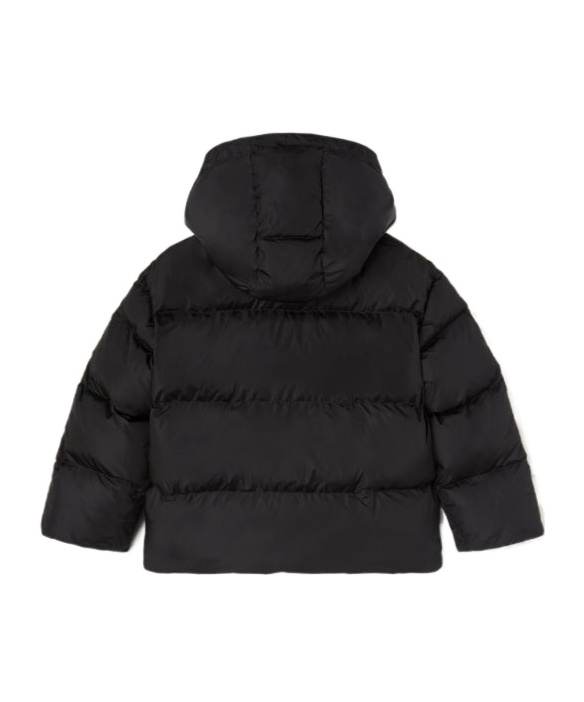 Palm Angels Quilted Hooded Puffer Jacket In Black