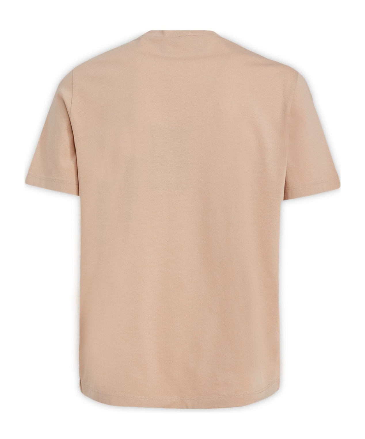 Dsquared2 Graphic Print Crew Neck Short Sleeves Top In Nude