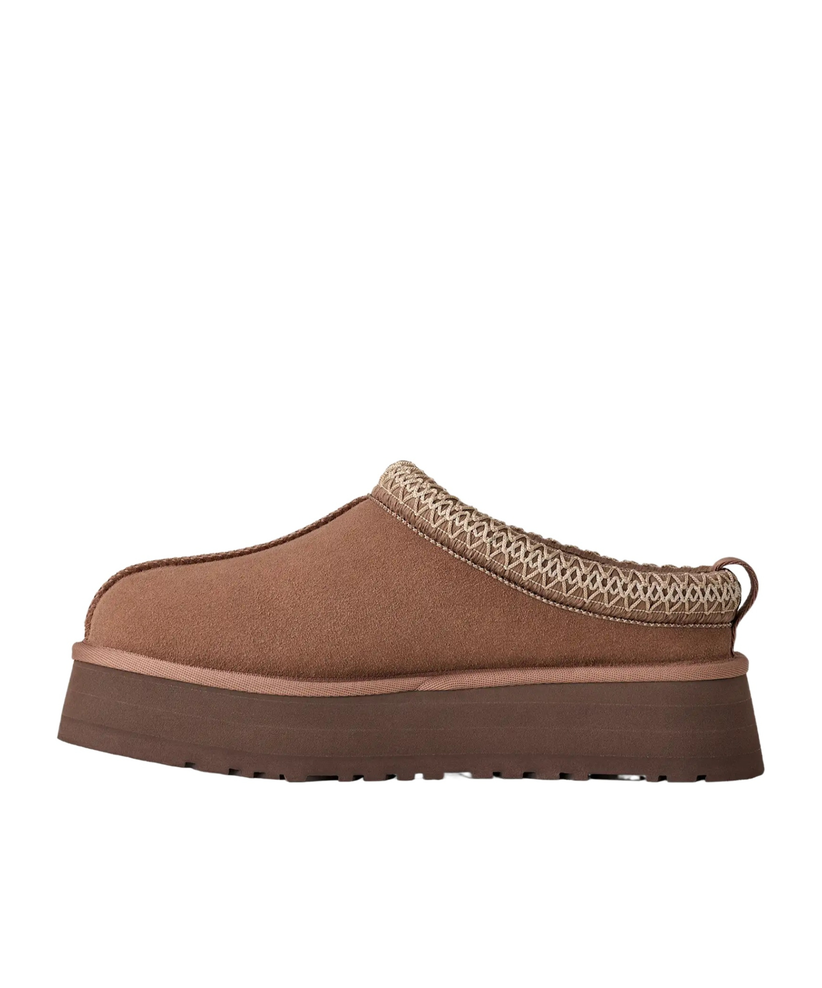 Ugg Tazz Braided-trim Slippers In Brown