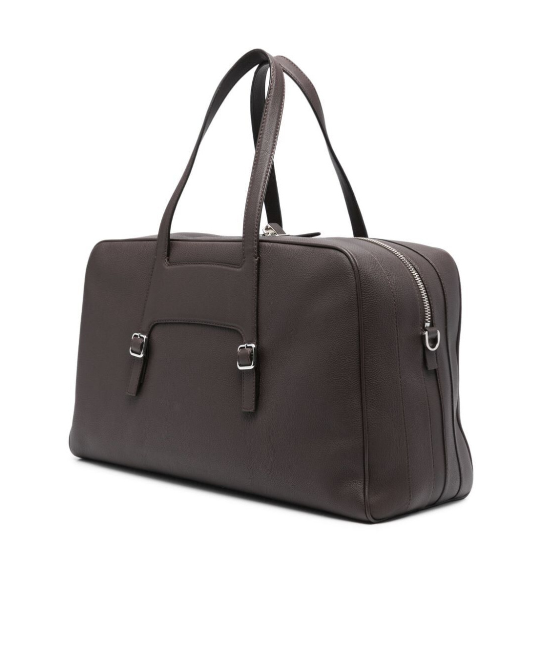 Santoni Double-handle Travel Bag In Black