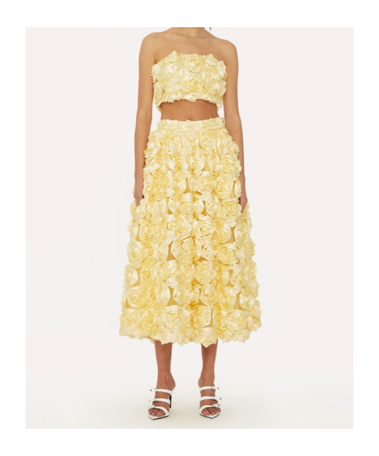 Rotate Birger Christensen Sun Maxi Skirt In Nude