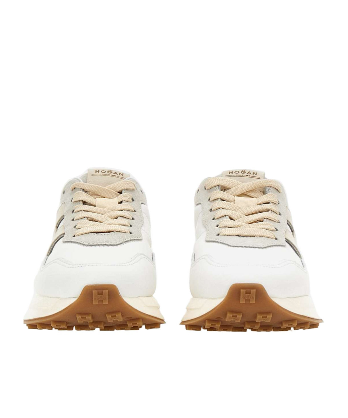 Hogan High-top Sneakers Suede Inserts In White