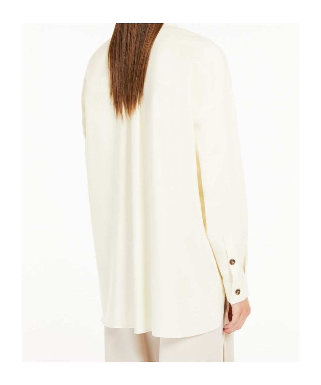 Weekend Max Mara Woman Shirt Ivory Size 10 Cotton In White