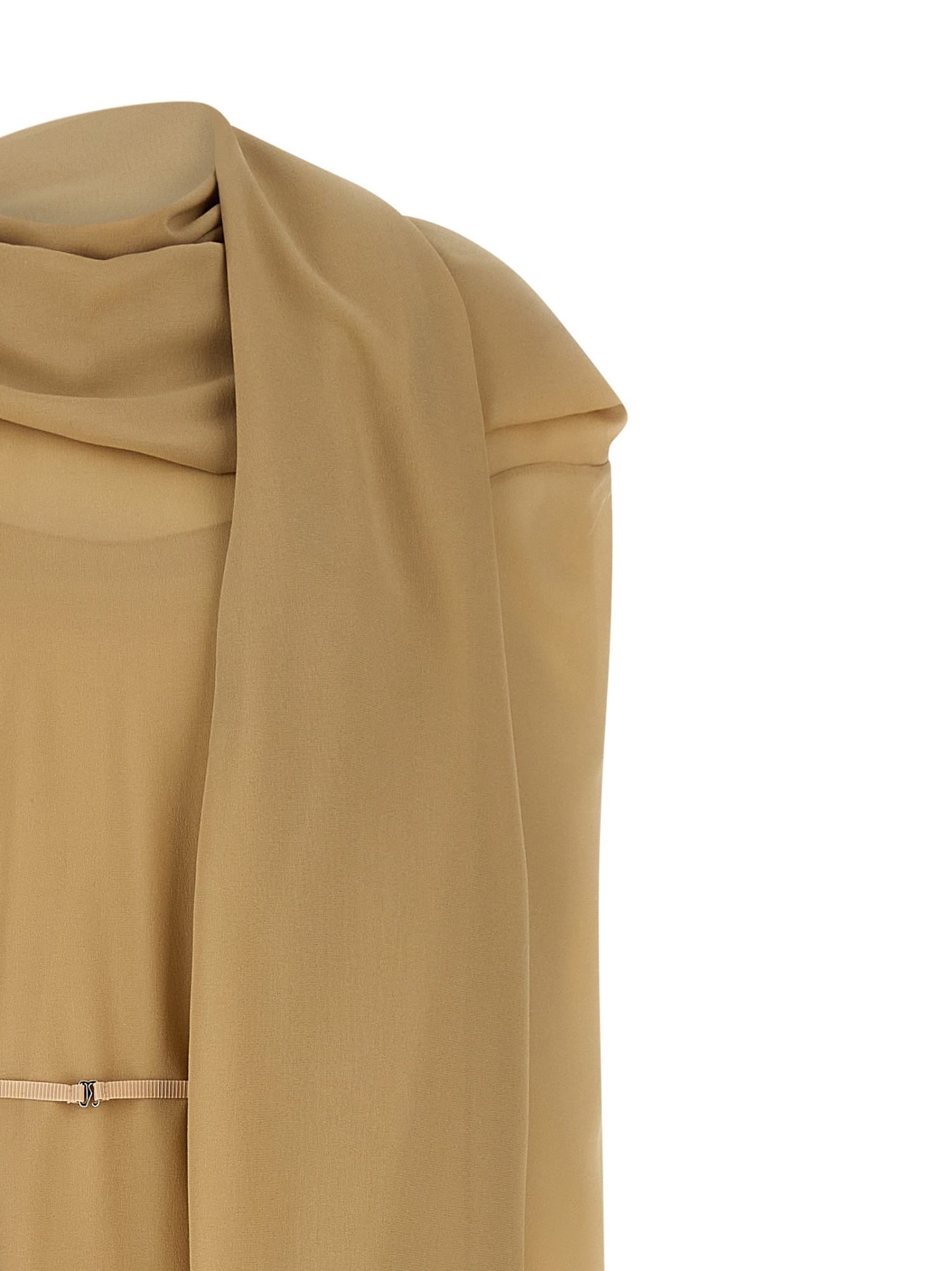 The Row Amede Straight Dress In Brown