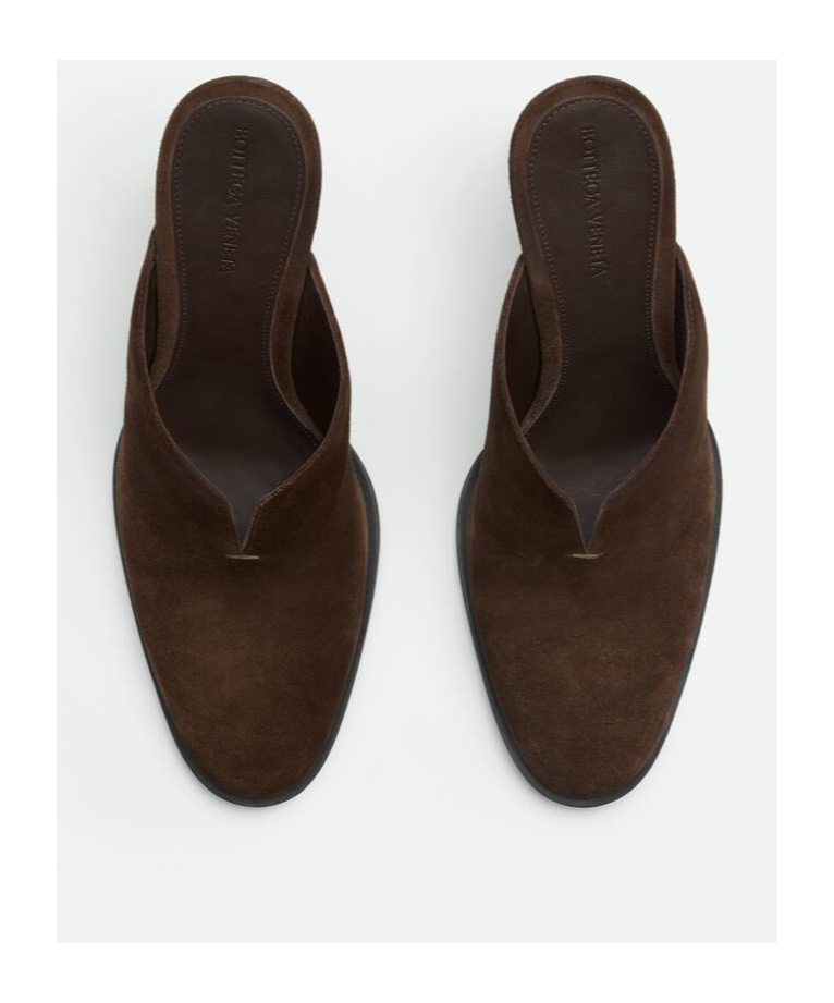 Bottega Veneta Round Head Muller Shoes In Brown