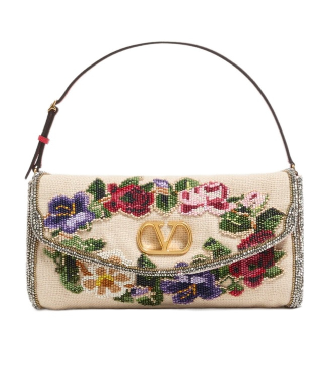 Valentino Garavani Garavani Vain Soft Embroidered Small Shoulder Bag Woman Multicolour Uni