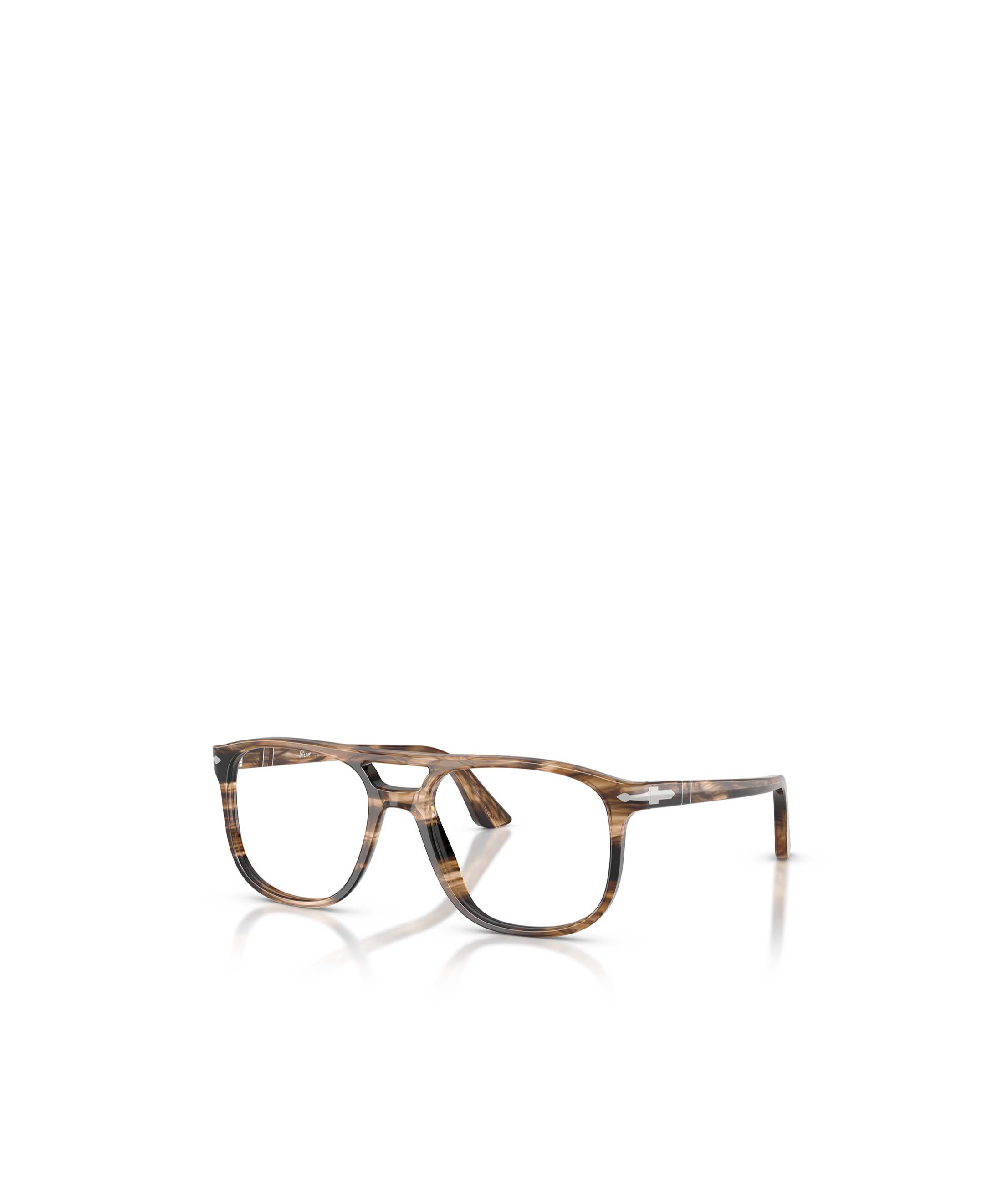Persol Geometric Flat Mirror In Brown