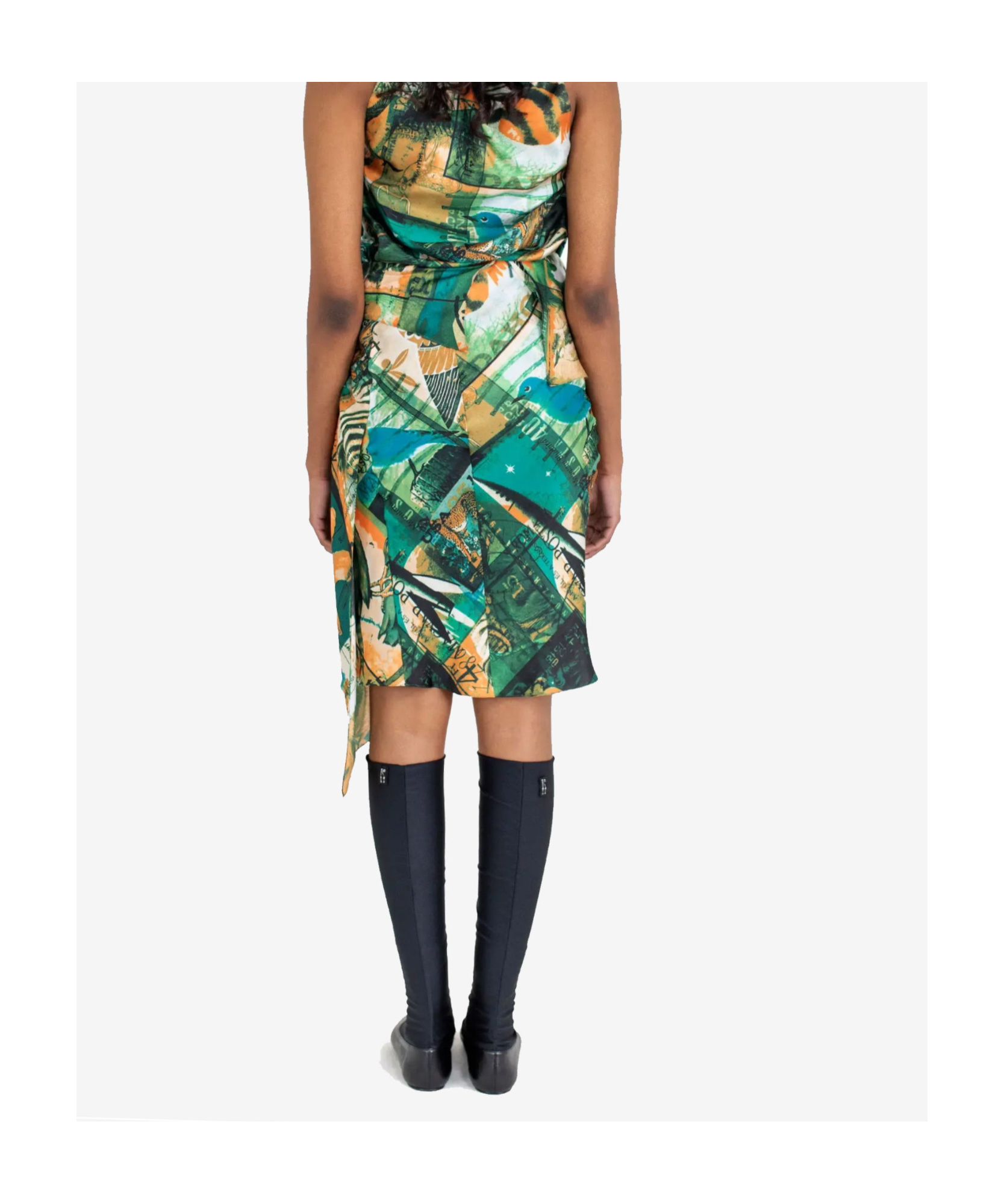 Kiko Kostadinov Kukri Draped Skirt