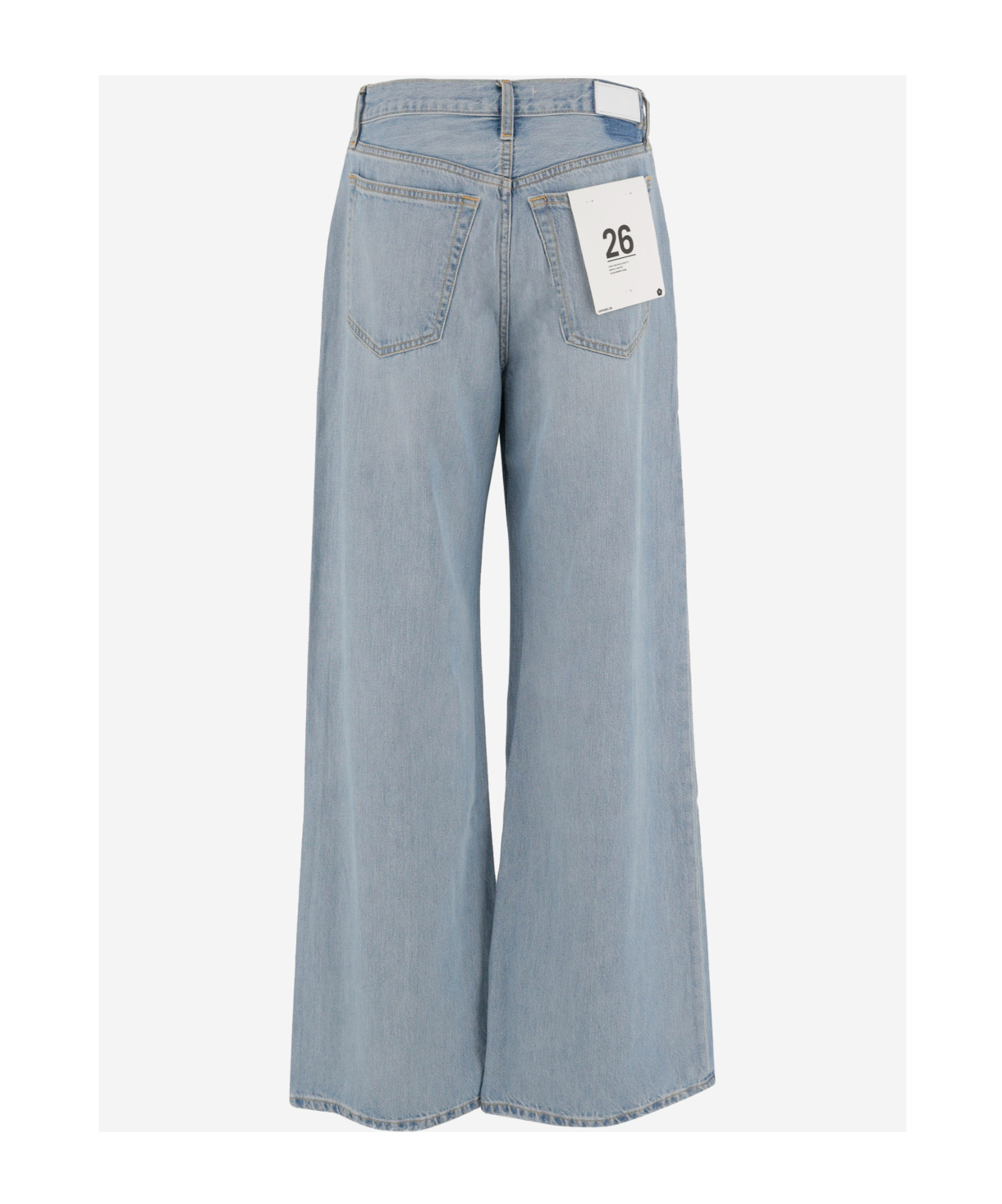 Re/done Cotton And Lyocell Jeans In Blue