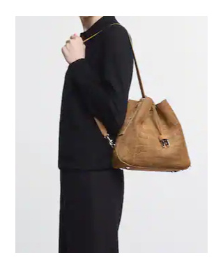 Hogan Hocket Hobo Bag Small In Sand