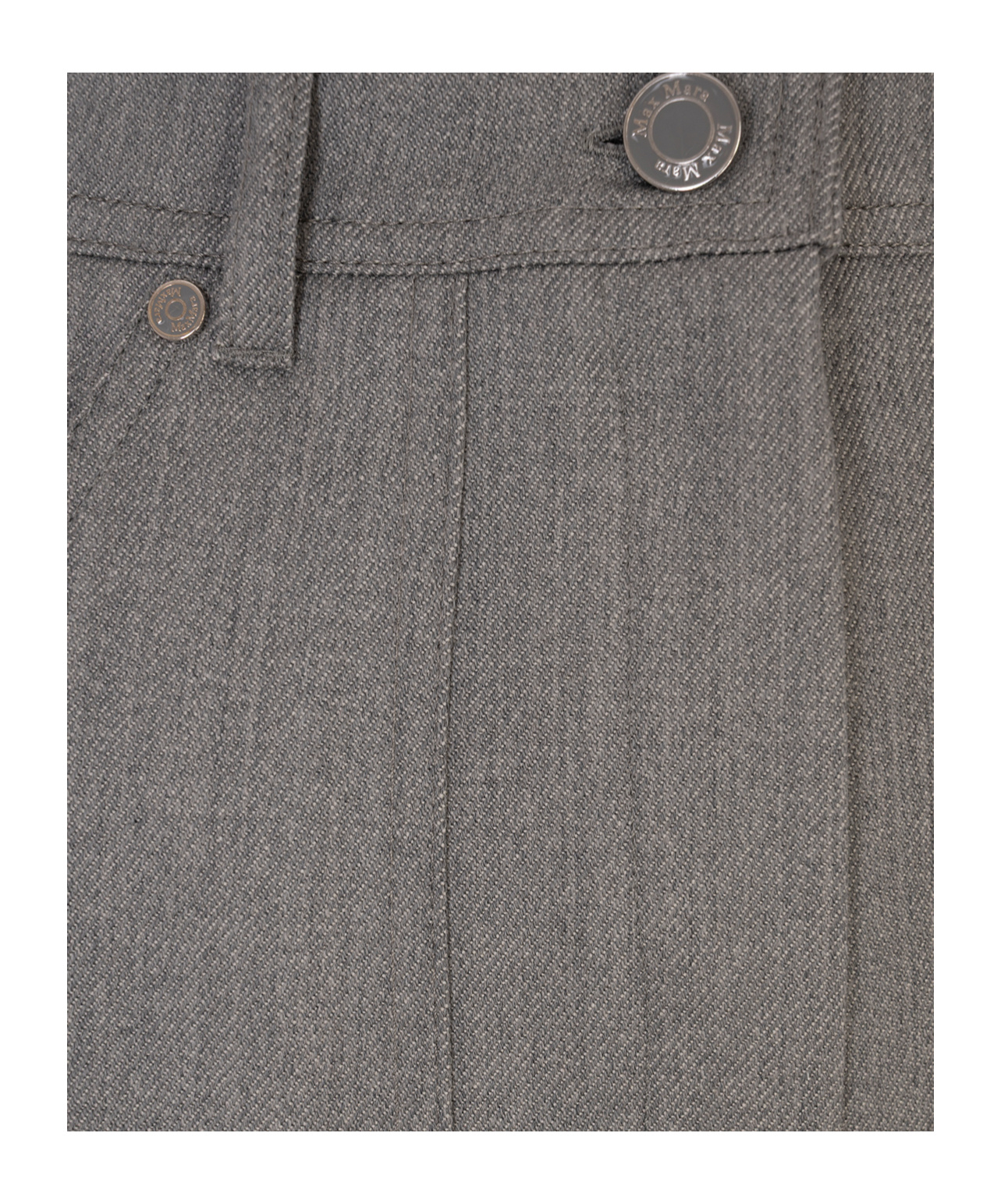 Max Mara Abetaia Creased Trousers In Gray