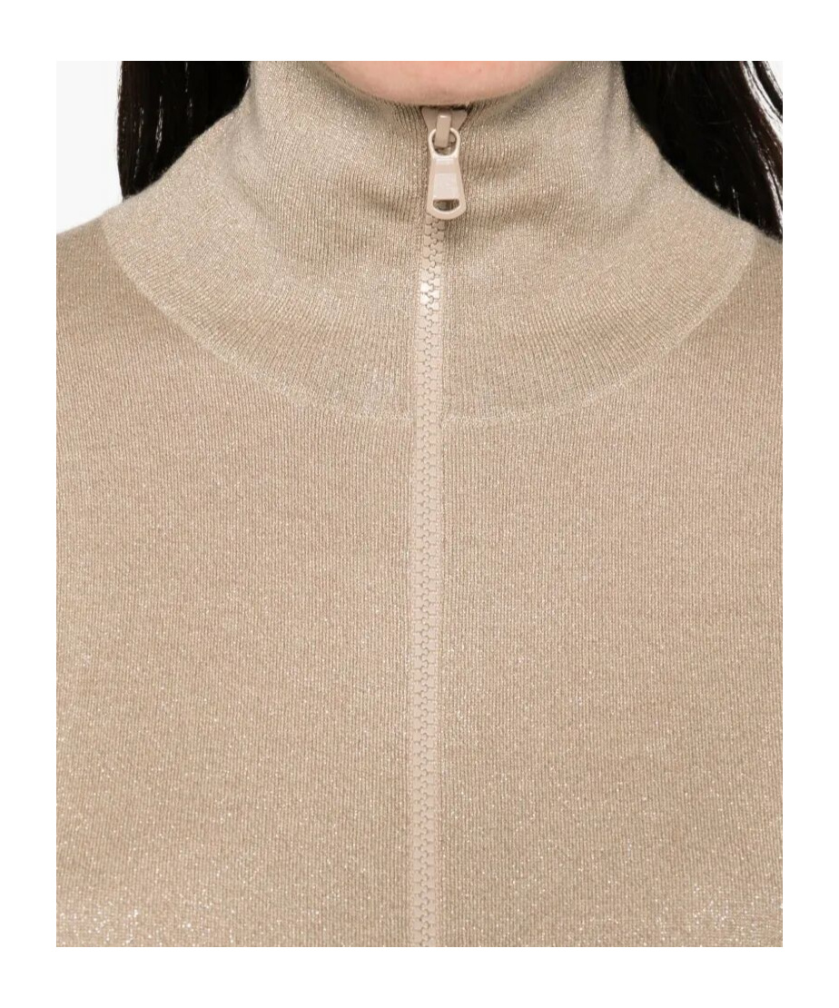 Brunello Cucinelli Zip-fastening Cardigan In Brown