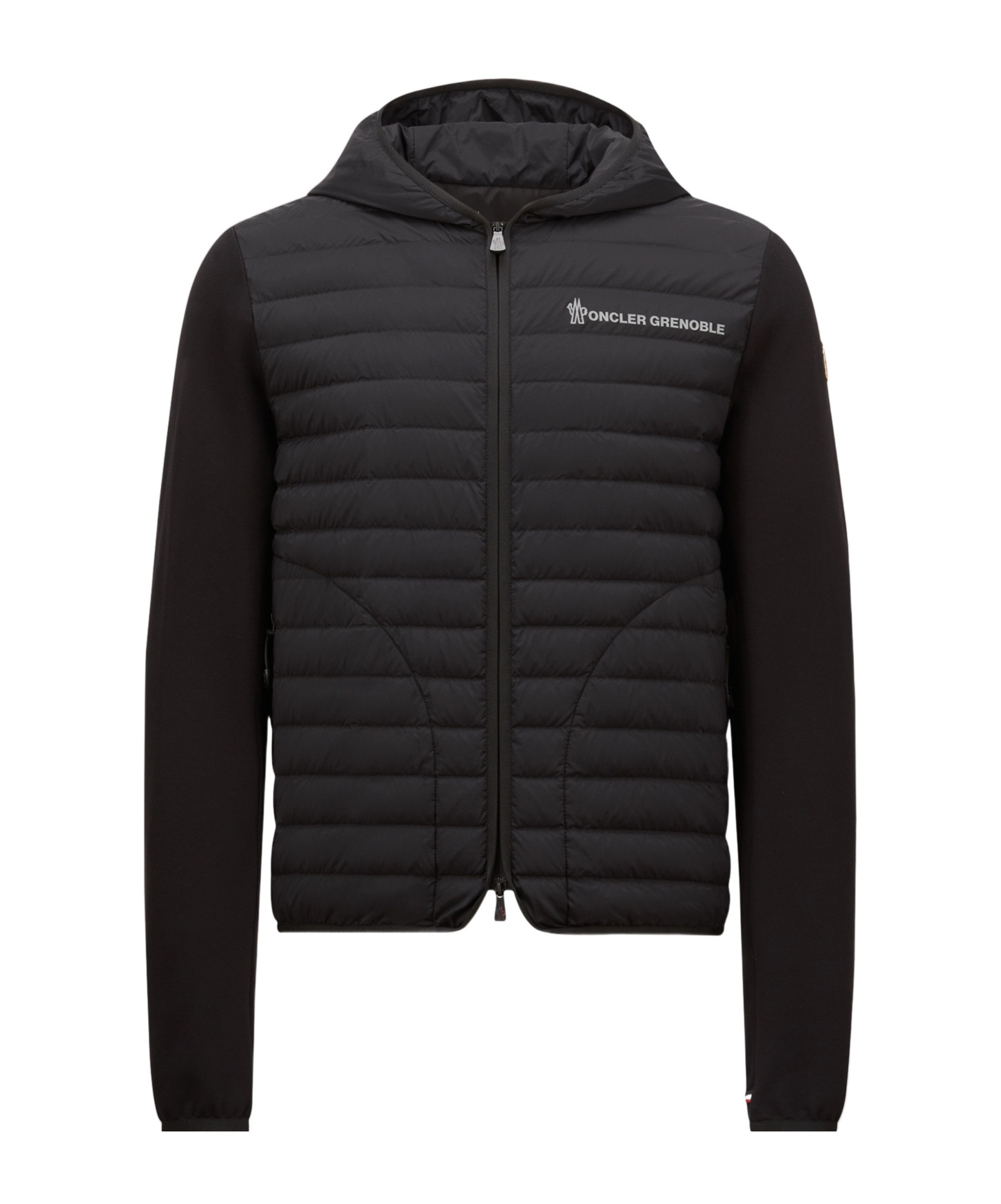 Moncler Long-sleeved Down Jacket In Black