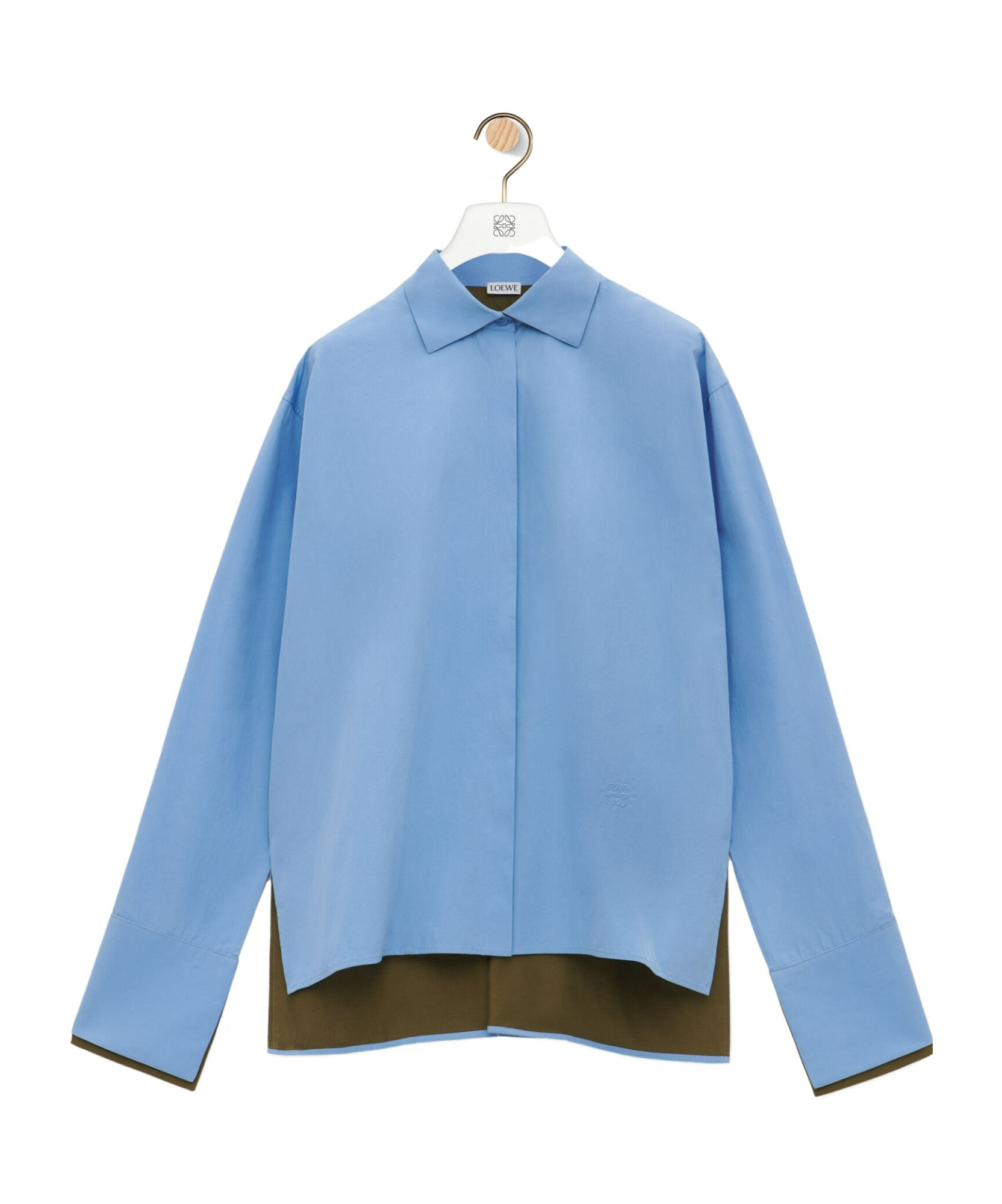 Loewe Concealed Fastened Shirt In Blue