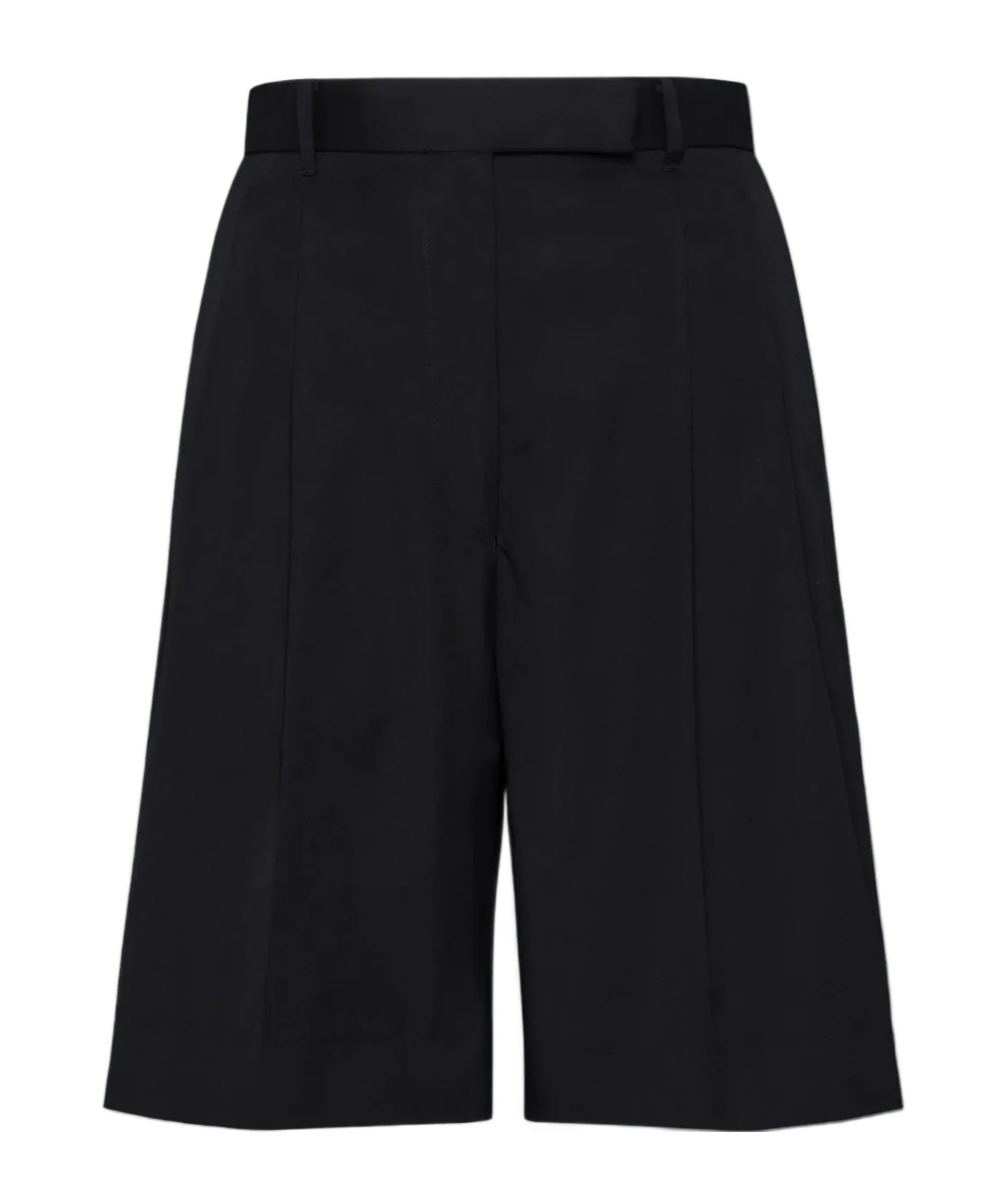 Thom Browne High Waisted Pleated Shorts In Black