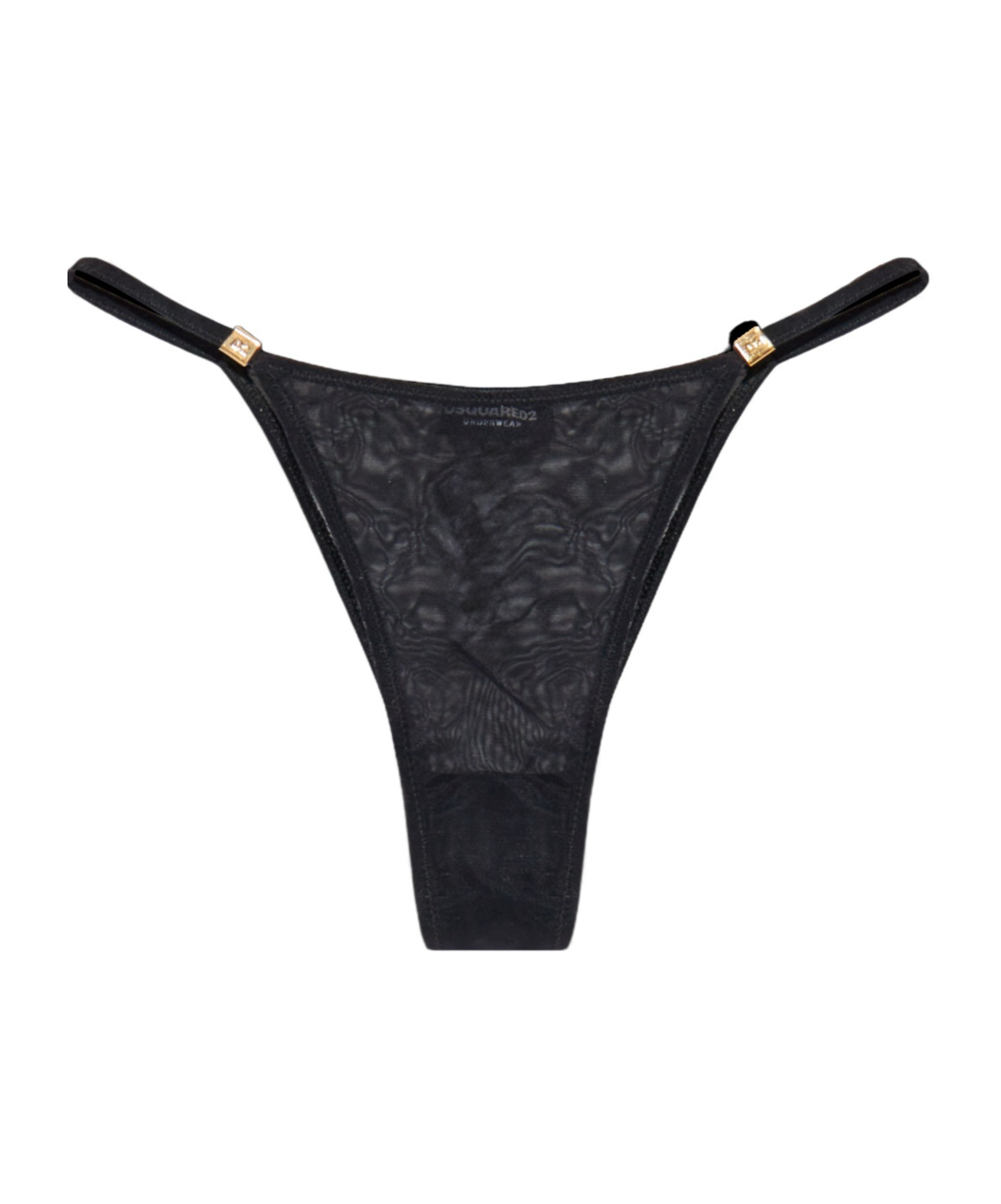 Dsquared2 Transparent Underwear In Black