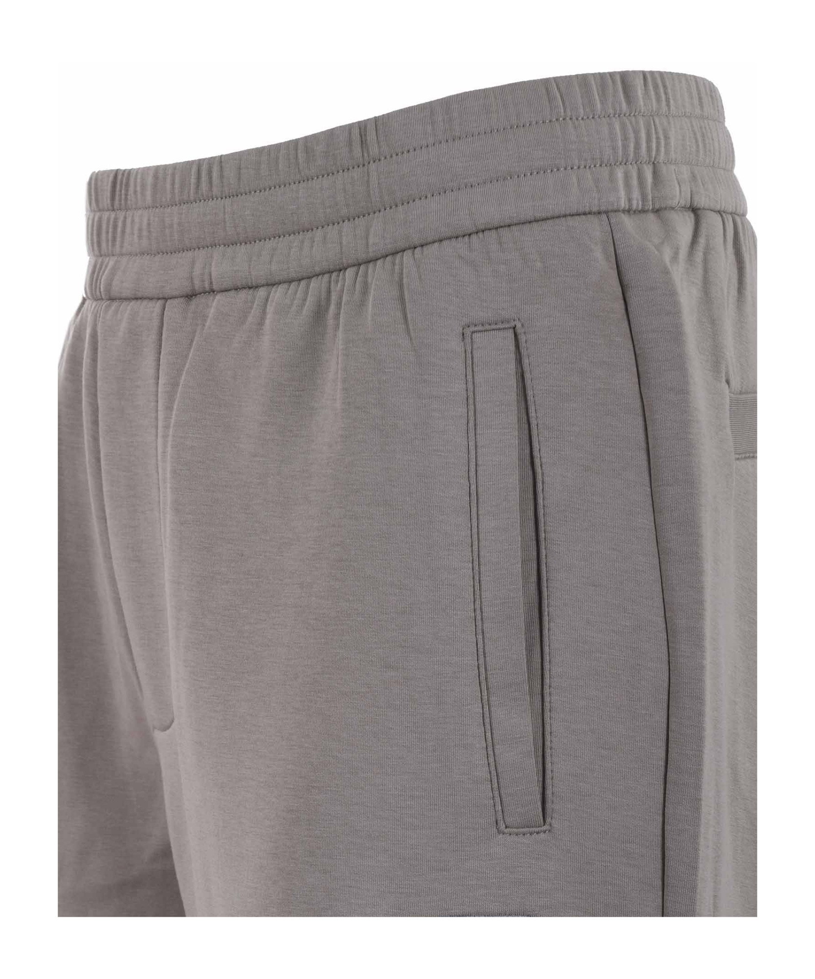Emporio Armani Elastic Waist Sweatpants In Gray
