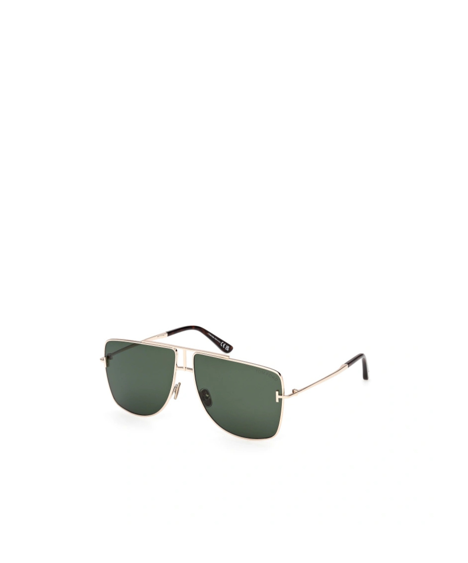 Tom Ford Eyewear Aviator Frame Sunglasses In Green