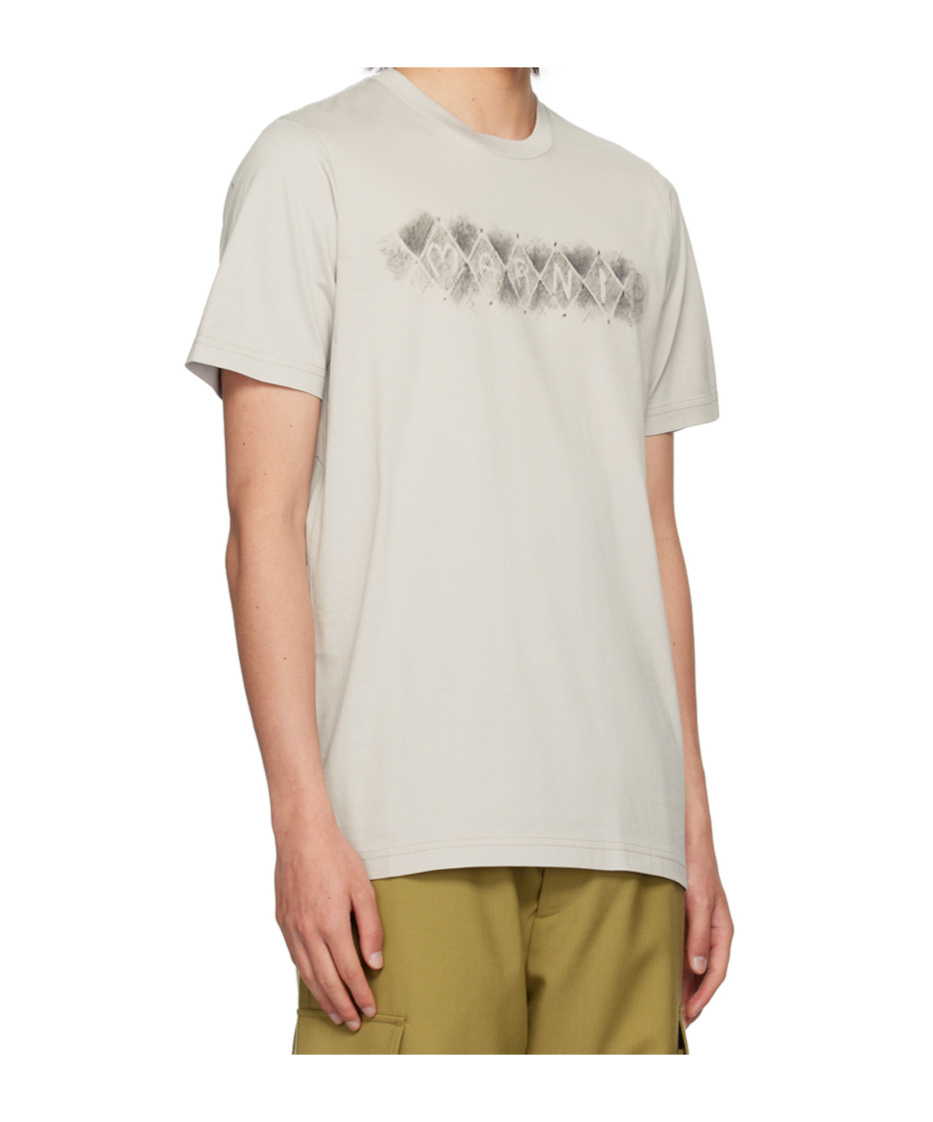 Shop Marni Diamond Printed T-shirt In White