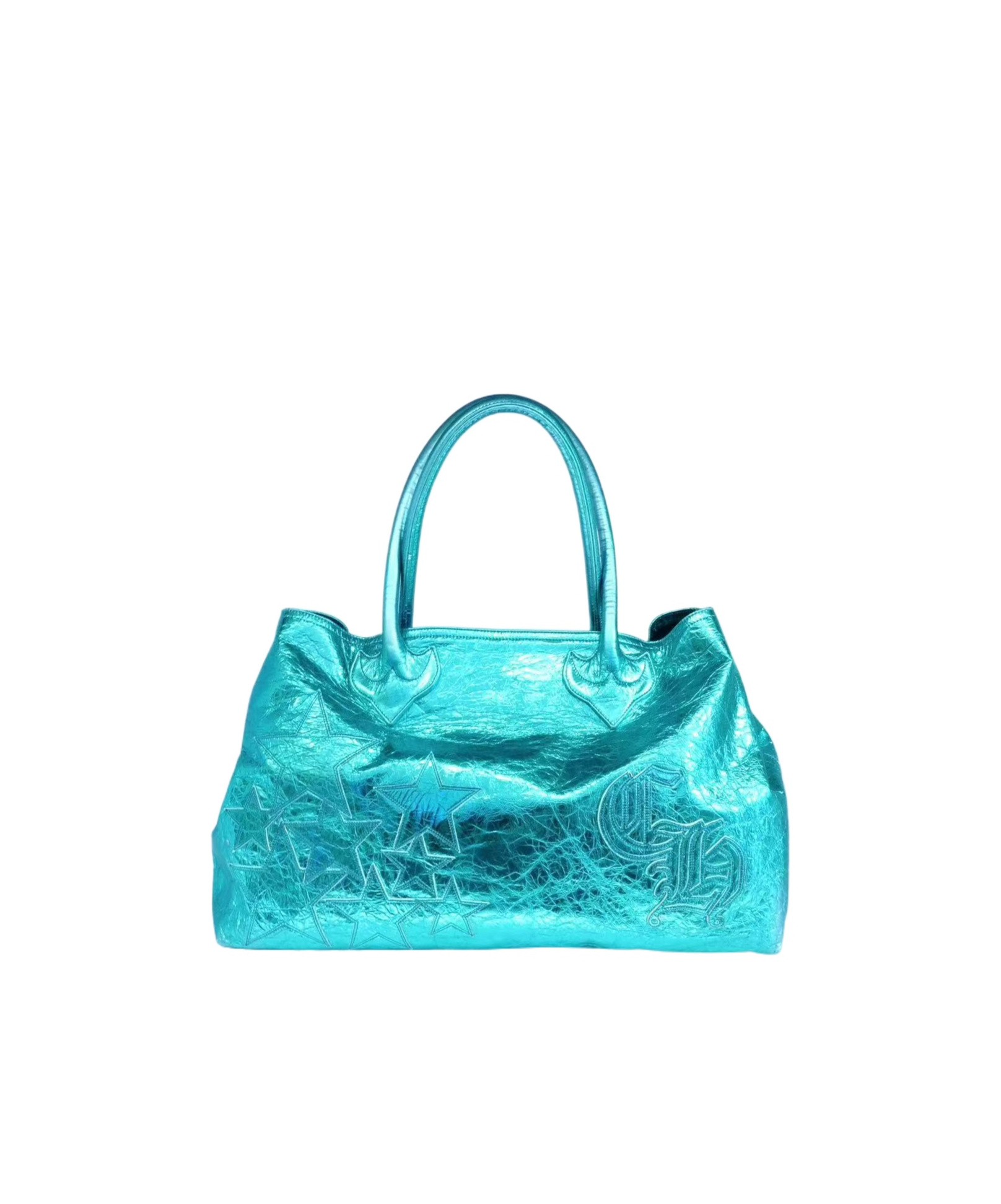 Chrome Hearts Pleated Tote Bag In Green