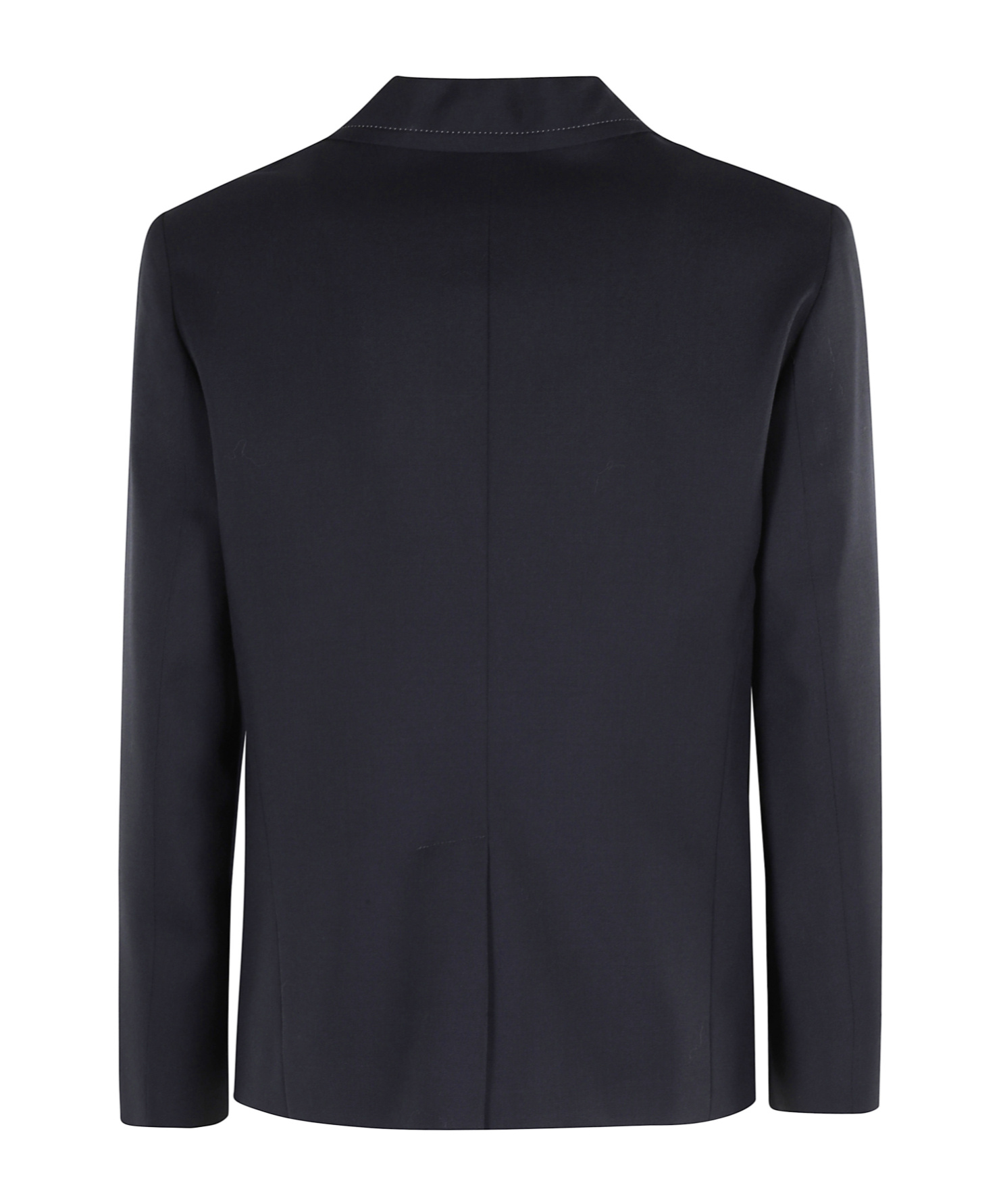 Marni Classic Blue Wool Jacket With Signature Stitching In Blue