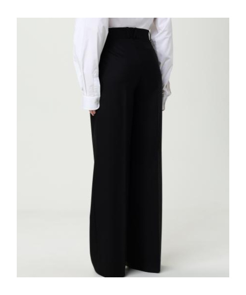 Moschino High-waisted Casual Pants In Black