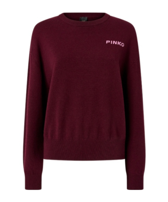 PINKO PINKO MARTINICA LOGO INTARSIA JUMPER