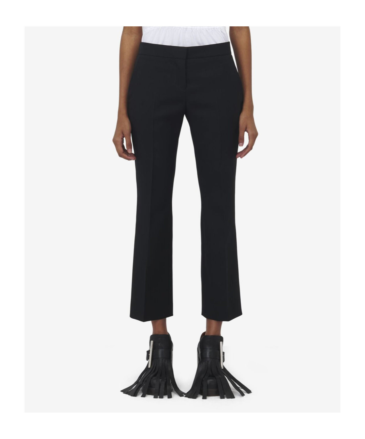 Alexander Mcqueen Alexander Mc Queen Black Wool Trousers In Black