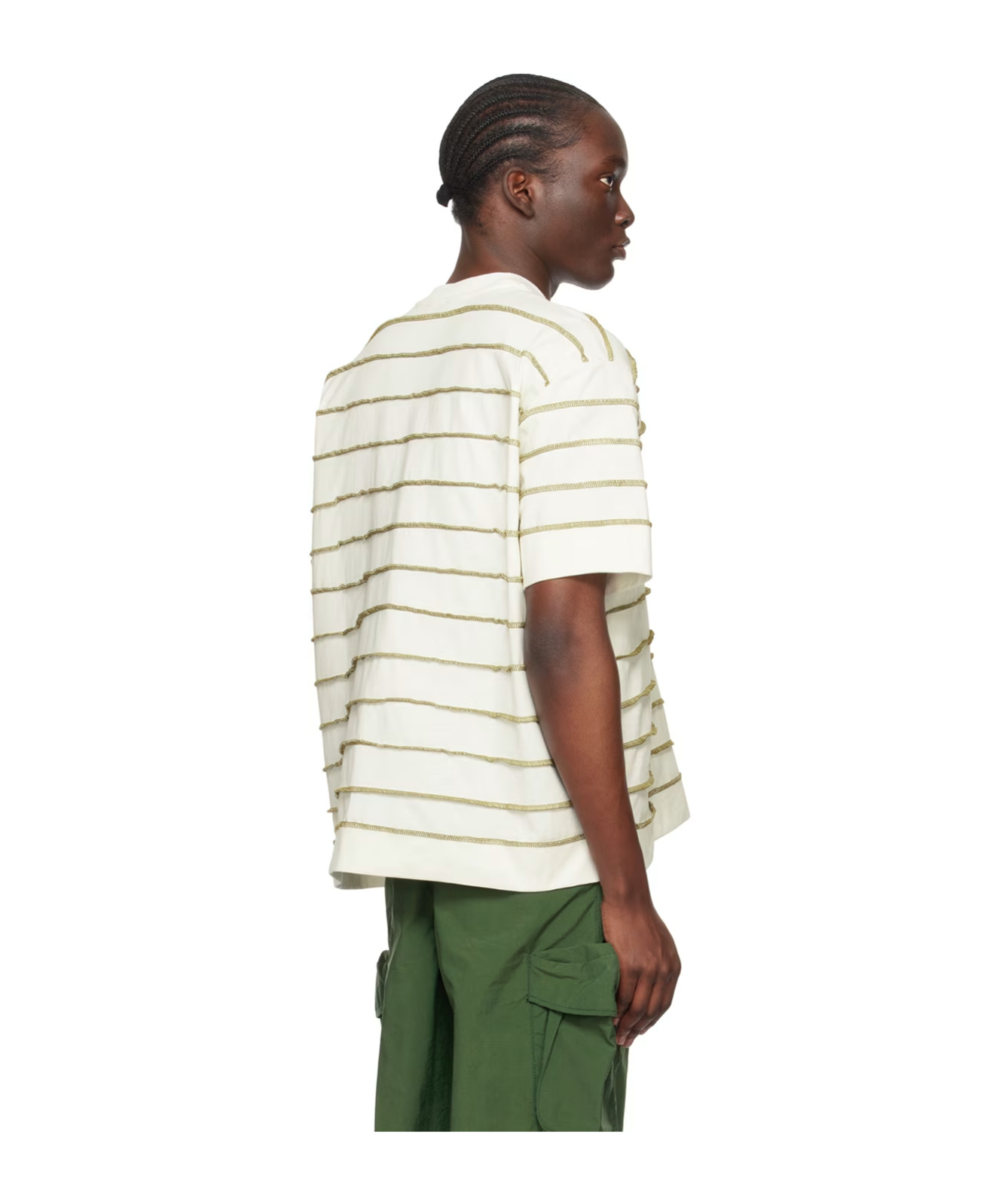 Sunnei Stripe T-shirt In White