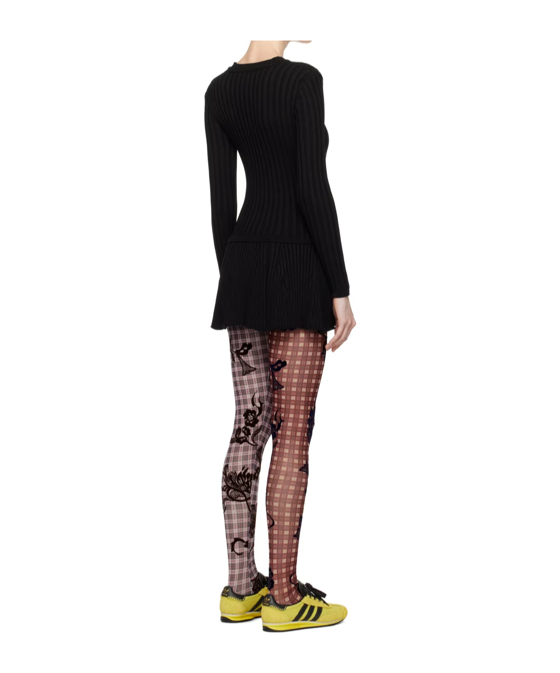 Chopova Lowena Women Embellished Knit Mini Dress In Black