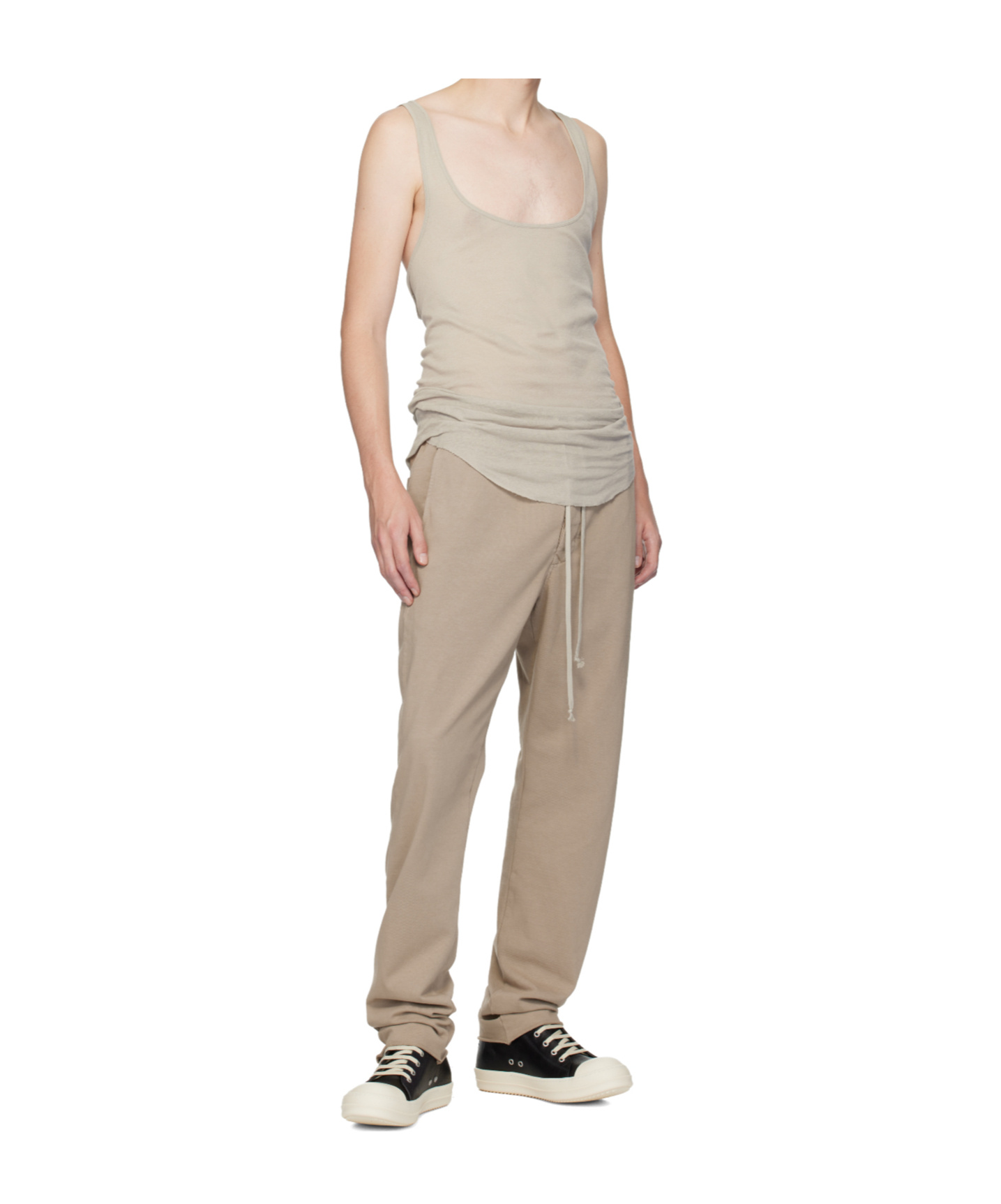 Rick Owens Drkshdw Concordians Berlin Drawstring Sweatpants In Neutral