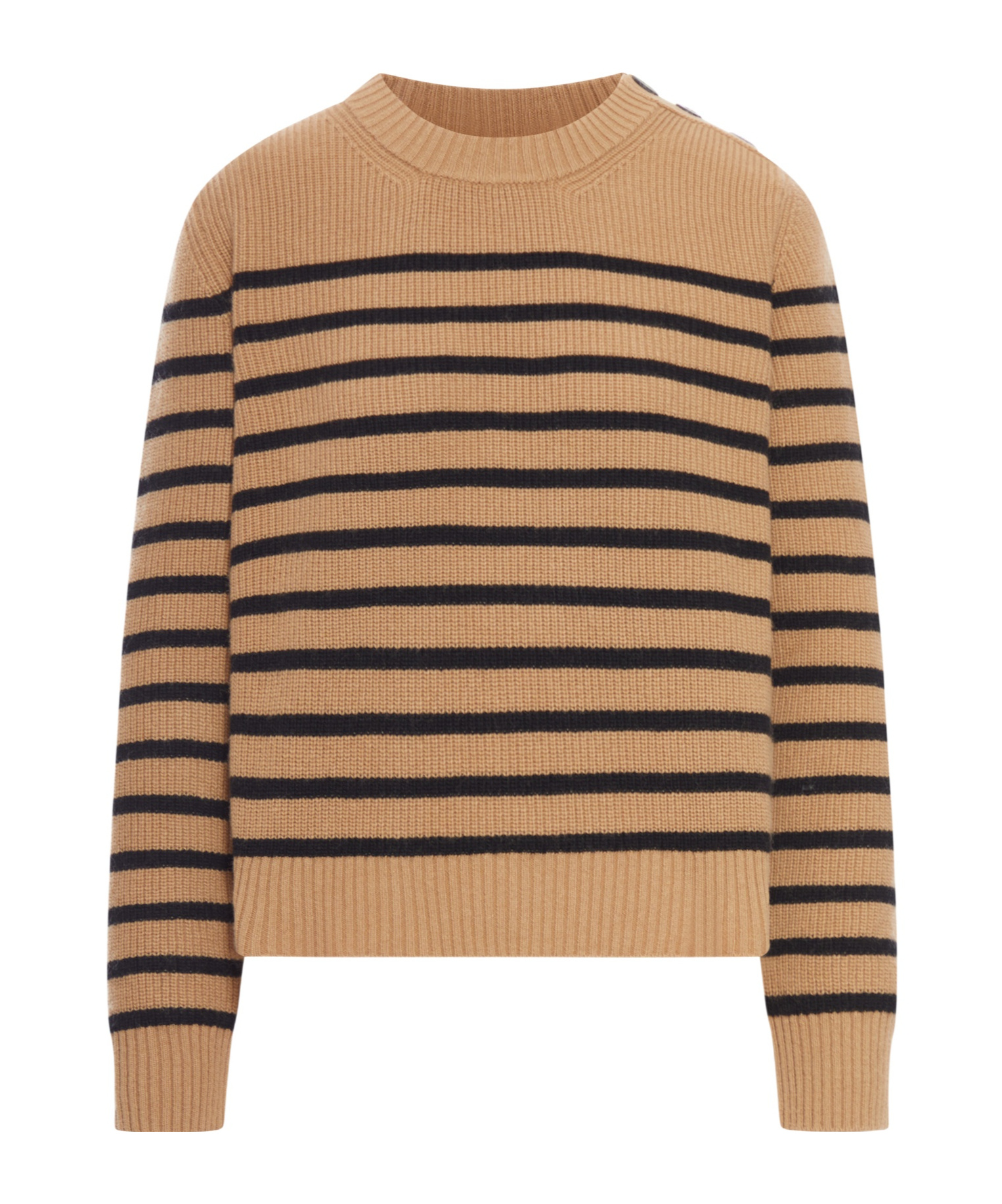 Roberto Collina Striped Sweater In Brown