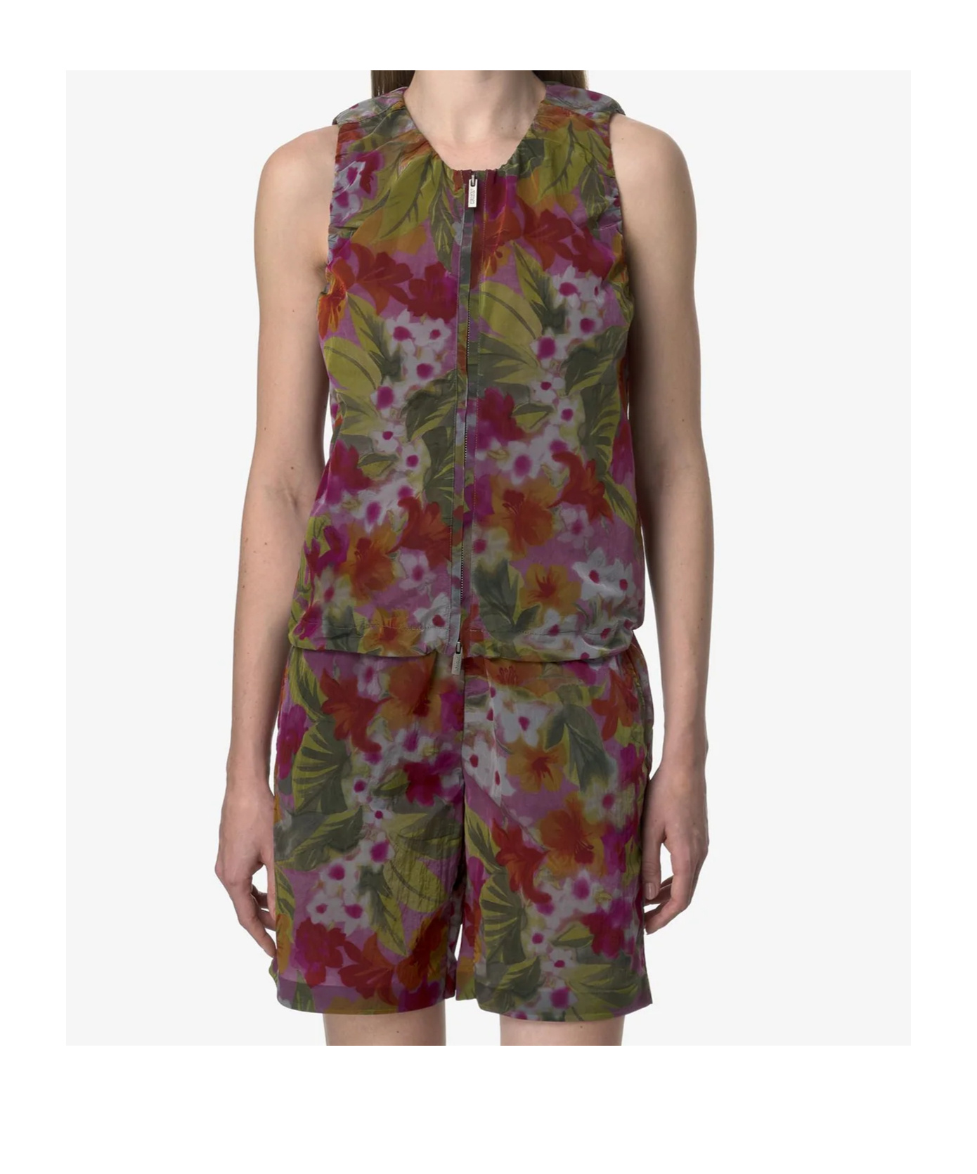 K-way Printed Vest In Multi